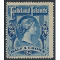 FALKLAND IS - 1898 2/6 deep blue Queen Victoria, MH – SG # 41 FALKLAND IS - 1898 2/6 deep blue Queen Victoria, MH – SG # 41
