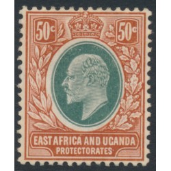 EAST AFRICA - 1907 25c grey-green/black KEVII definitive, MH – SG # 40
