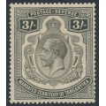 TANGANYIKA - 1927 3/- black KGV definitive, MH – SG # 104