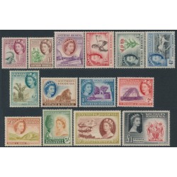SOUTHERN RHODESIA - 1953 ½d to £1 QEII definitives set of 14, MH – SG # 78-91