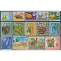 SOUTHERN RHODESIA - 1964 ½d to £1 QEII definitives set of 14, MH – SG # 92-105