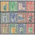 ST KITTS-NEVIS - 1952 1c to $4.80 KGVI definitives set of 12, MH – SG # 94-105
