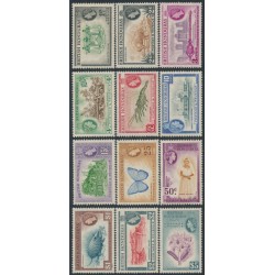 BRITISH HONDURAS - 1953 1c to $5 QEII definitives set of 12, MH – SG # 179-190