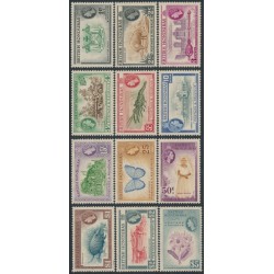 BRITISH HONDURAS - 1953 1c to $5 QEII definitives set of 12, MH – SG # 179-190