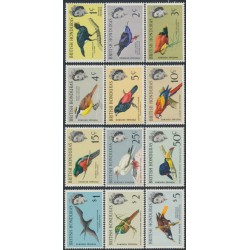 BRITISH HONDURAS - 1962 1c to $5 Birds set of 12, MH – SG # 202-213