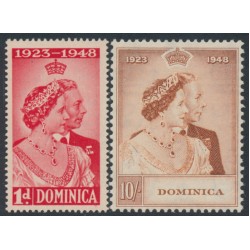DOMINICA - 1948 Royal Silver Wedding set of 2, MNH – SG # 112-113