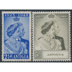 ANTIGUA - 1948 Royal Silver Wedding set of 2, MNH – SG # 112-113