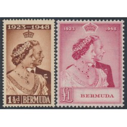 BERMUDA - 1948 Royal Silver Wedding set of 2, MNH – SG # 125-126