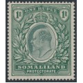 SOMALILAND - 1904 1R green KEVII, crown CA watermark, MH – SG # 41