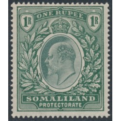 SOMALILAND - 1904 1R green KEVII, crown CA watermark, MH – SG # 41