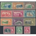 TRINIDAD & TOBAGO - 1953 1c to $4.80 QEII set of 12, MH – SG # 267-278