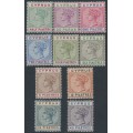 CYPRUS - 1894 ½pi to 45pi QV definitives set of 10, MH – SG # 40-49