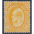 FALKLAND IS - 1904 6d orange KEVII definitive, MH – SG # 47 FALKLAND IS - 1904 6d orange KEVII definitive, MH – SG # 47