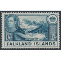 FALKLAND IS - 1938 1/- dull blue Mount Sugar Top, MNH – SG # 158b FALKLAND IS - 1938 1/- dull blue Mount Sugar Top, MNH – SG # 158b