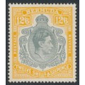 BERMUDA - 1944 12/6 grey/pale orange KGVI definitive, perf. 14, MH – SG # 120b