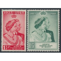 ADEN - 1949 Royal Silver Wedding set of 2, MNH – SG # 14-15