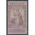 TRINIDAD - 1901 5/- lilac/mauve Britannia, crown CA watermark, ordinary paper, MH – SG # 132