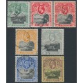 ST HELENA - 1912 ½d to 3d KGV short set of 7, used – SG # 72-77+73a ST HELENA - 1912 ½d to 3d KGV short set of 7, used – SG # 72-77+73a