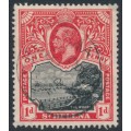 ST HELENA - 1916 1d black/scarlet The Wharf, used – SG # 73a ST HELENA - 1916 1d black/scarlet The Wharf, used – SG # 73a