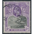 ST HELENA - 1913 3/- black/violet The Wharf, used – SG # 81 ST HELENA - 1913 3/- black/violet The Wharf, used – SG # 81