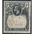 ST HELENA - 1923 ½d grey/black Badge of St. Helena, used – SG # 97 ST HELENA - 1923 ½d grey/black Badge of St. Helena, used – SG # 97