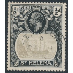 ST HELENA - 1923 ½d grey/black Badge of St. Helena, used – SG # 97