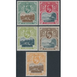 ST HELENA - 1903 ½d to 1/- KEVII short set of 5, MH – SG # 55-59