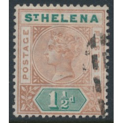 ST HELENA - 1890 1½d red-brown/green QV, used – SG # 48