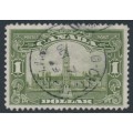 CANADA - 1929 $1 olive-green Parliament Buildings, used – SG # 285 CANADA - 1929 $1 olive-green Parliament Buildings, used – SG # 285