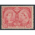 CANADA - 1897 3c carmine QV Jubilee, MH – SG # 126 CANADA - 1897 3c carmine QV Jubilee, MH – SG # 126