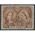 CANADA - 1897 6c brown QV Jubilee, used – SG # 129 CANADA - 1897 6c brown QV Jubilee, used – SG # 129