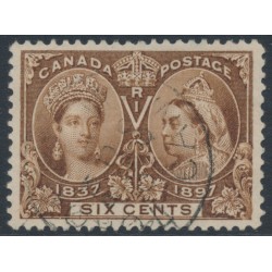 CANADA - 1897 6c brown QV Jubilee, used – SG # 129