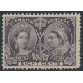 CANADA - 1897 8c slate-violet QV Jubilee, MH – SG # 130 CANADA - 1897 8c slate-violet QV Jubilee, MH – SG # 130