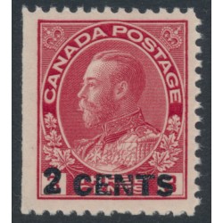 CANADA - 1926 2c on 3c carmine KGV, MNH – SG # 264