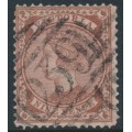 AUSTRALIA / VIC - 1874 9d red-brown/pink Diadem, ’10’ watermark, used – SG # 172a