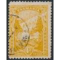 AUSTRALIA / TAS - 1912 4d orange-yellow Russell Falls, perf. 11, crown A watermark, used – SG # 247da