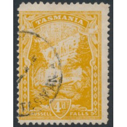 AUSTRALIA / TAS - 1912 4d orange-yellow Russell Falls, perf. 11, crown A watermark, used – SG # 247da