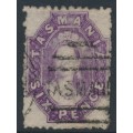 AUSTRALIA / TAS - 1878 6d bright violet Chalon, perf. 11½:11½, ‘6’ watermark, used – SG # 138