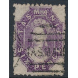 AUSTRALIA / TAS - 1878 6d bright violet Chalon, perf. 11½:11½, ‘6’ watermark, used – SG # 138