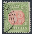 AUSTRALIA / VIC - 1896 5d pale scarlet/yellow-green Postage Due, CTO – SG # D15a