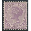 AUSTRALIA / VIC - 1901 2d lilac Queen Victoria, die I, V crown watermark, perf. 12½, MH – SG # 387