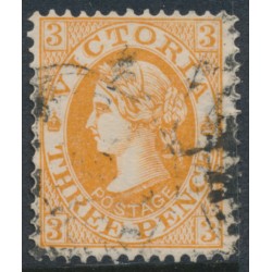 AUSTRALIA / VIC - 1903 3d brown QV, sideways V crown watermark, perf. 12½, used – SG # 389ba
