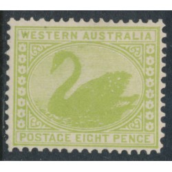 AUSTRALIA / WA - 1903 8d apple green Swan, sideways V crown watermark, perf. 12½, MH – SG # 121