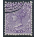 AUSTRALIA / NSW - 1897 10d violet QV, perf. 11:12, crown NSW watermark, CTO – SG # 236e