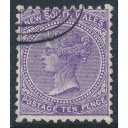 AUSTRALIA / NSW - 1897 10d violet QV, perf. 11:12, crown NSW watermark, CTO – SG # 236e