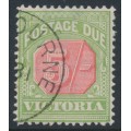 AUSTRALIA / VIC - 1895 5/- red/green Postage Due, upright watermark, CTO – SG # D20