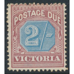 AUSTRALIA / VIC - 1890 2/- dull blue/brown-lake Postage Due, MH – SG # D9