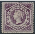 AUSTRALIA / NSW - 1866 6d purple Diadem, perf. 13:13, '12' watermark, used – SG # 165b