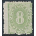 AUSTRALIA / NSW - 1891 8d green Postage Due, perf. 10:10, MH – SG # D7