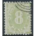 AUSTRALIA / NSW - 1891 8d green Postage Due, perf. 10:10, CTO – SG # D7